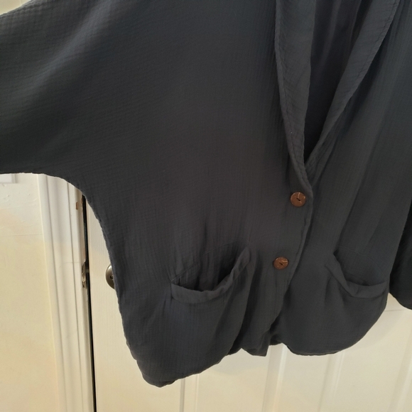 Free People Cotton Blazer size Small - Picture 2 of 9